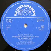 LP - Ernst / Wieniawski - Violin Concerto / Violin Concerto No. 1