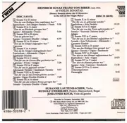Double CD - Heinrich Ignaz Franz von Biber - 16 Violin Sonatas - Booklet incl.
