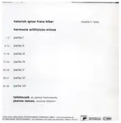 CD - heinrich ignaz franz biber - Harmonia artificioso.ariosa - Slipcase