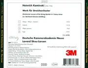 CD - Heinrich Kaminski - Werk Für Streichorchester