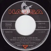 7inch Vinyl Single - Heinrich Lummer - Ich Kenn' Eine Stadt (Berlin, Berlin, Berlin) / Au Weia, Mensch Meier