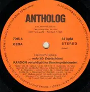 LP - Heinrich Lübke - ...Redet Für Deutschland