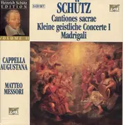 CD-Box - Schütz - Cantiones Sacrae - Kleine Geistliche Concerte I - Madrigali - Hardcover Box + Booklet
