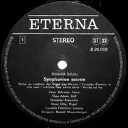 LP - Schütz - Symphoniae Sacrae (2. Folge)