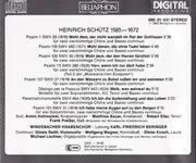 CD - Heinrich Schütz , Windsbacher Knabenchor , Karl-Friedrich Beringer - Psalmen Davids SWV 28, 30, 31, 37, 280 Und 482 • Dialogo Per La Pascua SWV 443 • Ich Bin Die Auferstehung SWV 464
