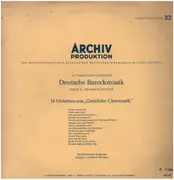 LP - Heinrich Schütz - 14 Motetten aus Geistliche Chormusik
