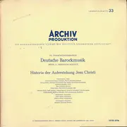 LP - Heinrich Schütz - Historia Der Auferstehung Jesu Christi - Gatefold