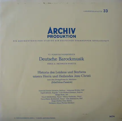 Heinrich Schütz - Deutsche Barockmusik