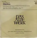 LP - Heinrich Schütz - Motetten • Motets - Mono / Label variations black & gold labels