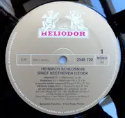 LP - Heinrich Schlusnus - Heinrich Schlusnus Singt (III) Lieder Von Beethoven Und Brahms