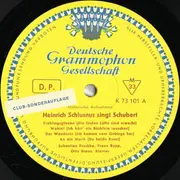 10'' - Schubert - Heinrich Schlusnus Singt Lieder Von Schubert