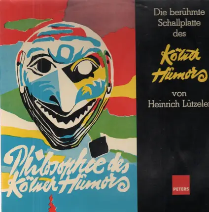 Heinrich Lützeler - Die berühmte Schallplatte des Kölner Humor