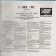 LP - Heinrich Schütz - Christmas Oratorio (Hans Grischkat)