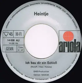 Heintje - Du Sollst Nicht Weinen / Ich Bau' Dir Ein Schloß