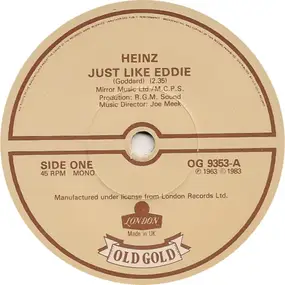 Heinz - Just Like Eddie / Tell Me When