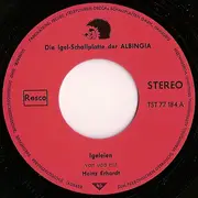 7inch Vinyl Single - Heinz Erhardt / Irene Koss - Igeleien / Das Märchen Vom Hasen Und Dem Igel (Die Igel-Schallplatte Der ALBINGIA)