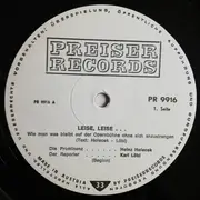 LP - Heinz Holecek - Karl Löbl - Leise, Leise !  Wie Man Auf Der Opernbühne Bleibt Ohne Sich Anzustrengen