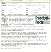 7inch Vinyl Single - Heinz Johann Lang - De Sach'n De Wo I Mog (Do Juckt Mi Nix...)