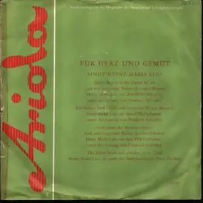 Heinz Maria Lins - Für Herz Und Gemüt Singt Heinz Maria Lins