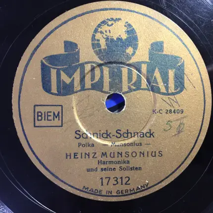 Heinz Munsonius Und Seine Solisten - Kurz Und Gut / Schnick-Schnack