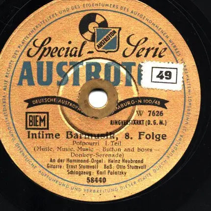 Heinz Neubrand - Intime Barmusik, 8. Folge