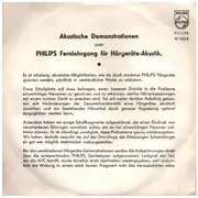7inch Vinyl Single - Heinz Piper - Akustische Demonstrationen zum Fernlehrgang für Hörgeräte-Akustik