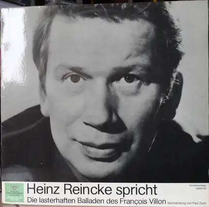 Heinz Reincke - Heinz Reincke spricht die lasterhaften Balladen des Francois Villon