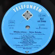 LP - Heinz Reincke - Whisky Johnny - Songs & Shanties Von London Town Bis Mobile Bay