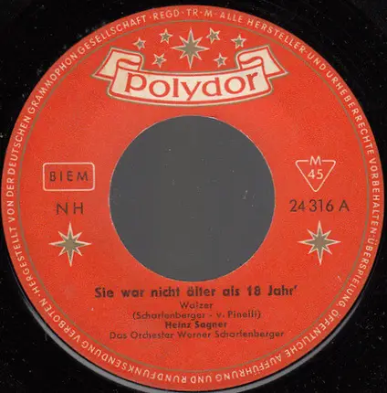 Heinz Sagner - Sie War Nicht Älter Als 18 Jahr'