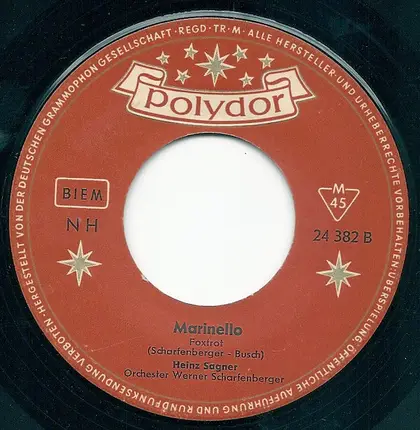 Heinz Sagner - Meine Schuh' Geh'n Immer Nur Zu Dir (My Shoes Keep Walking Back To You)