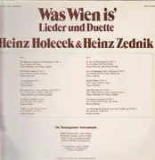 LP - Heinz Holecek, Heinz Zednik - Was Wien is' - Lieder und Duette