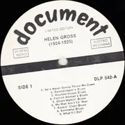 LP - Helen Gross - (1924-1925)