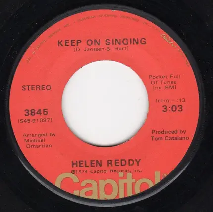 Helen Reddy - Keep On Singing