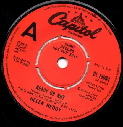 Helen Reddy - Ready Or Not