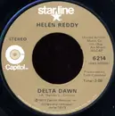 7inch Vinyl Single - Helen Reddy - Peaceful / Delta Dawn