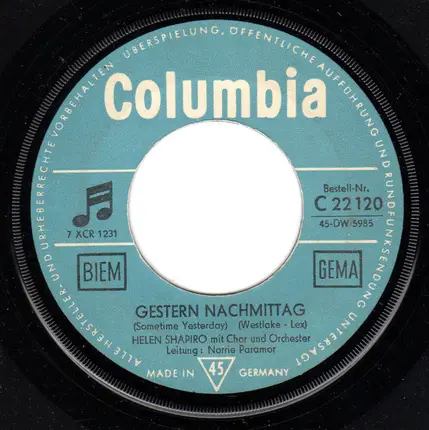 Helen Shapiro - Den Ton Kenn' Ich Schon (Let's Talk About Love)