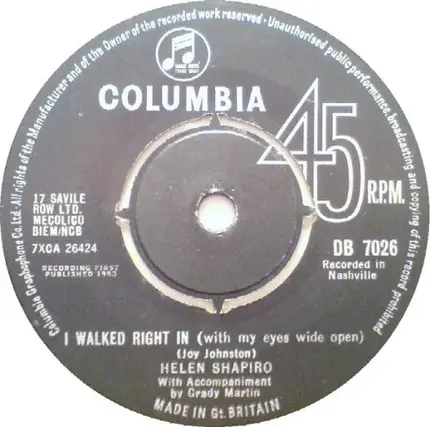 Helen Shapiro - Woe Is Me