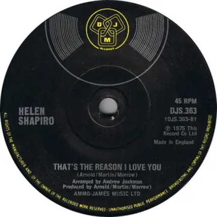 Helen Shapiro - You're A Love Child