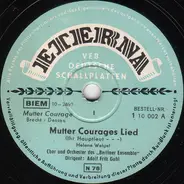 Helene Weigel / Regine Lutz - Mutter Courages Lied I / Lied Vom Fraternisieren