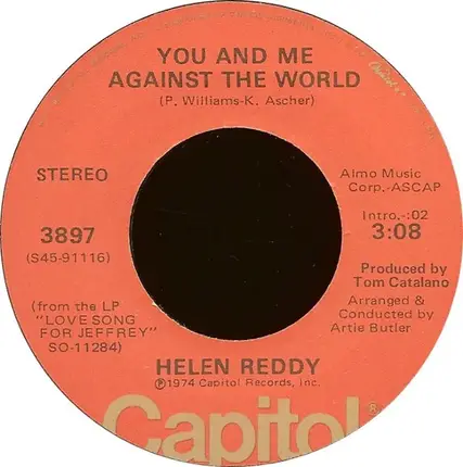 Helen Reddy - You And Me Against The World