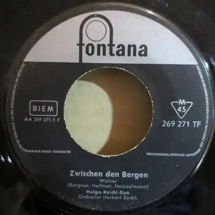 Helga-Reichel-Duo - Zwischen Den Bergen
