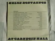 LP - Helge Roswaenge - Helge Rosvaenge At Carnegie Hall April 17, 1963