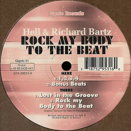 Hell & Richard Bartz - Rock My Body To The Beat