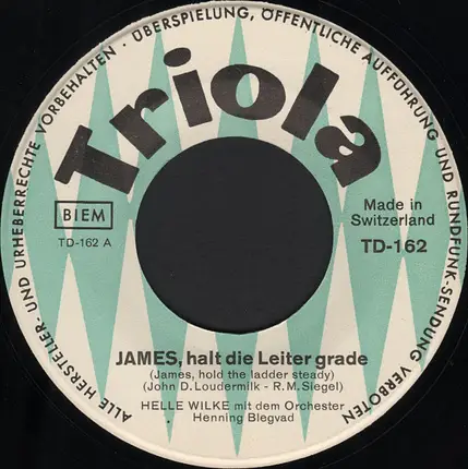 Helle Wilke - James Halt Die Leiter Gerade