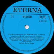 LP - Helmut Gleim - Die Reichelorgel Der Marktkirche Zu Halle - Helmut Gleim Spiel Orgelwerke Des 16. 17. Jahrhunderts
