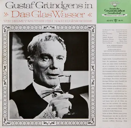 Helmut Käutner , Gustaf Gründgens - Das Glas Wasser