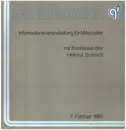 Double LP - Helmut Schmidt / Martin Wolf / Reinhard Mohn - Bertelsmann - Informationsveranstaltung Für Mitarbeiter