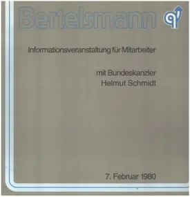 Helmut Schmidt - Bertelsmann - Informationsveranstaltung Für Mitarbeiter