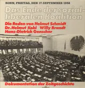 Helmut Schmidt - Das Ende der sozial liberalen Koalition