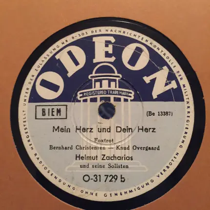 Helmut Zacharias Und Seine Solisten - Zweihundert Sekunden Tanzmusik / Mein Herz Und Dein Herz
